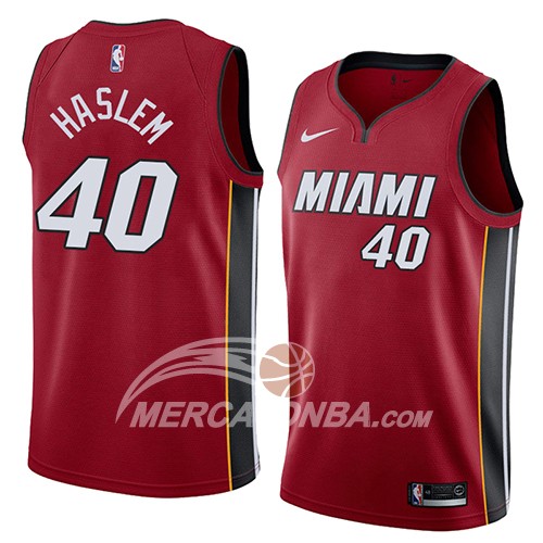 Maglia NBA Miami Heat Udonis Haslem Statement 2018 Rosso